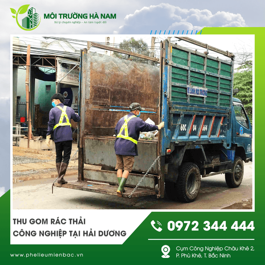 Xe vận chuyển rác thải công nghiệp tại khu công nghiệp Hải Dương Xe vận chuyển rác thải công nghiệp tại khu công nghiệp Hải Dương