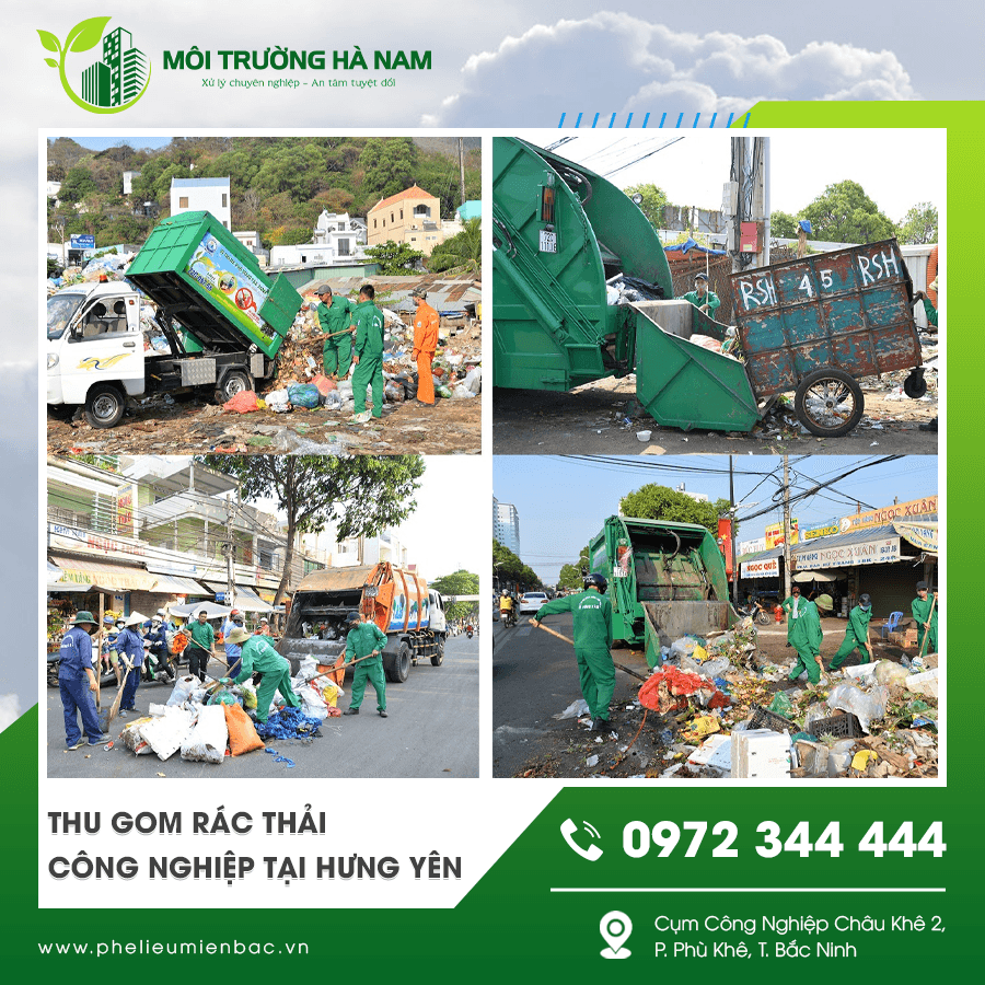 Thu gom rác thải công nghiệp tại Hưng Yên chuyên nghiệp Thu gom rác thải công nghiệp tại Hưng Yên chuyên nghiệp