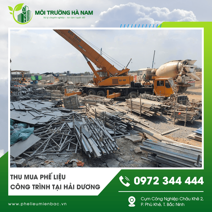 Thu mua sắt thép phế liệu công trình giá cao tại Hải Dương Thu mua sắt thép phế liệu công trình giá cao tại Hải Dương