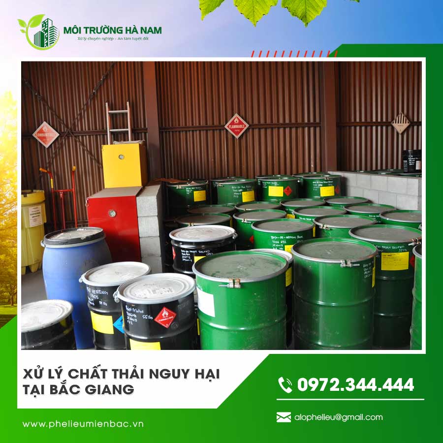 Xử lý chất thải nguy hại tại Bắc Giang