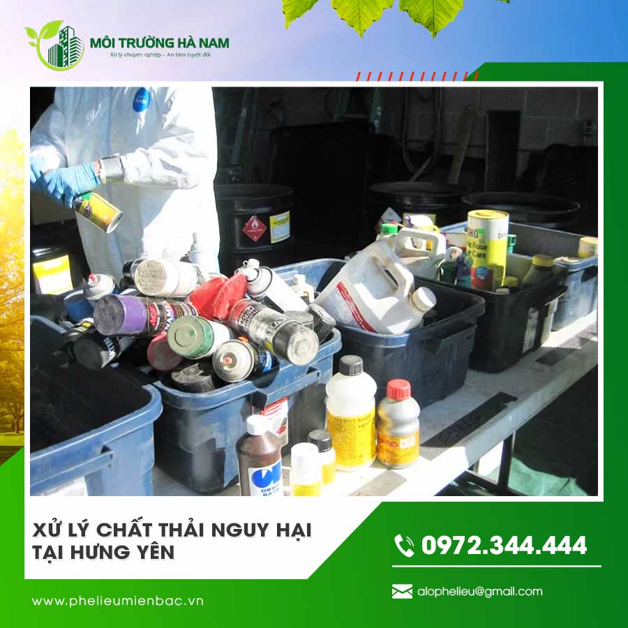Quy trình xử lý chất thải nguy hại tại Hưng Yên