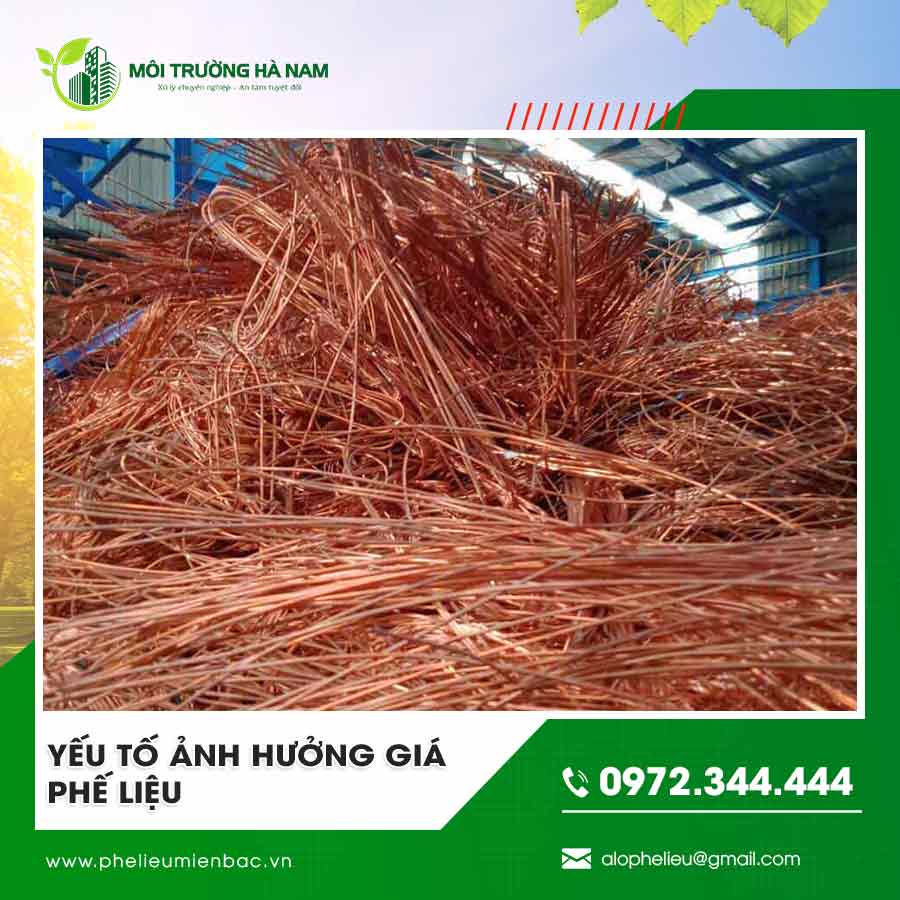 Yếu tố ảnh hưởng giá phế liệu